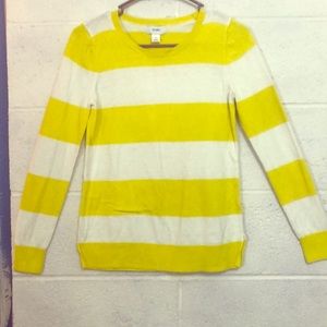 Yellow and whit stripped sweater